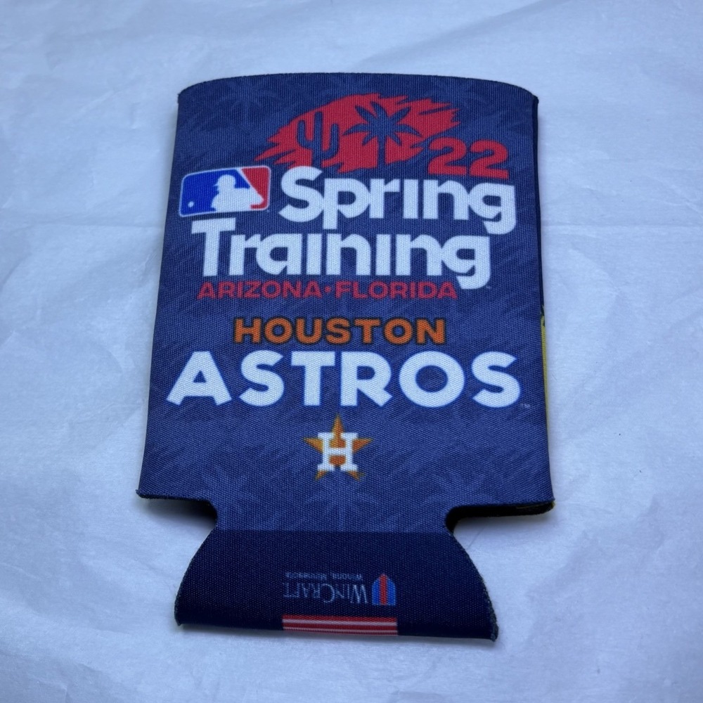 MLB Houston Astros Spring Training Baseball Can Coolie Koozie Brand New 2022
